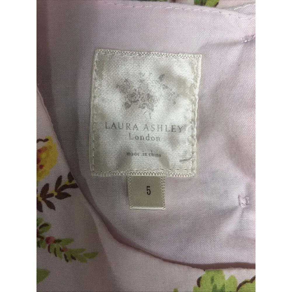 Laura Ashley Girls Sz 5 - Floral Layered Cottagecore Prairie Flower Girl Wedding